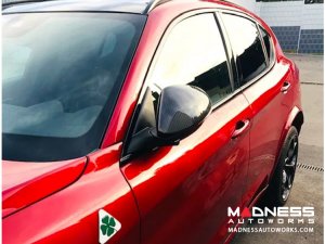 Alfa Romeo Stelvio Mirror Covers - Carbon Fiber - Full Replacements Alfa Romeo Stelvio Mirror Covers - Carbon Fiber - Full Replacements